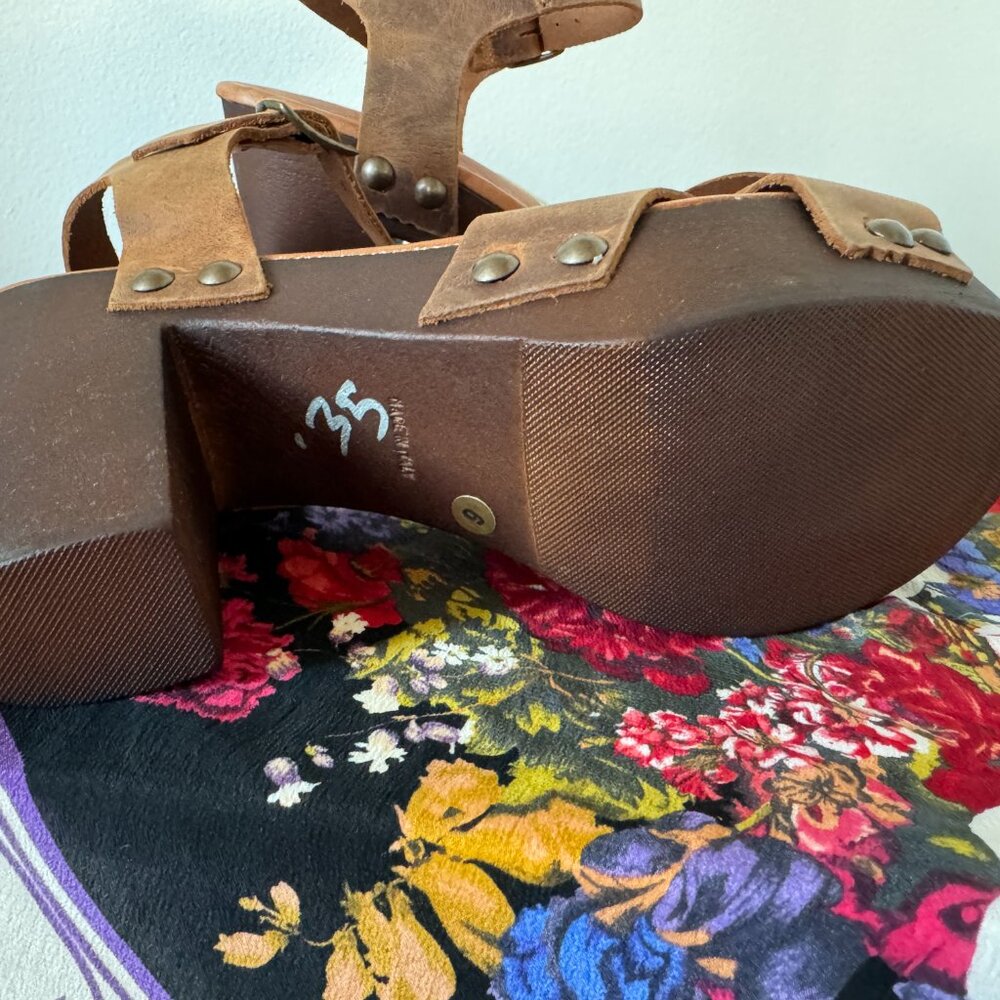 NWT - Mila Paoli Brown Heel Sz - Picture 2 of 12